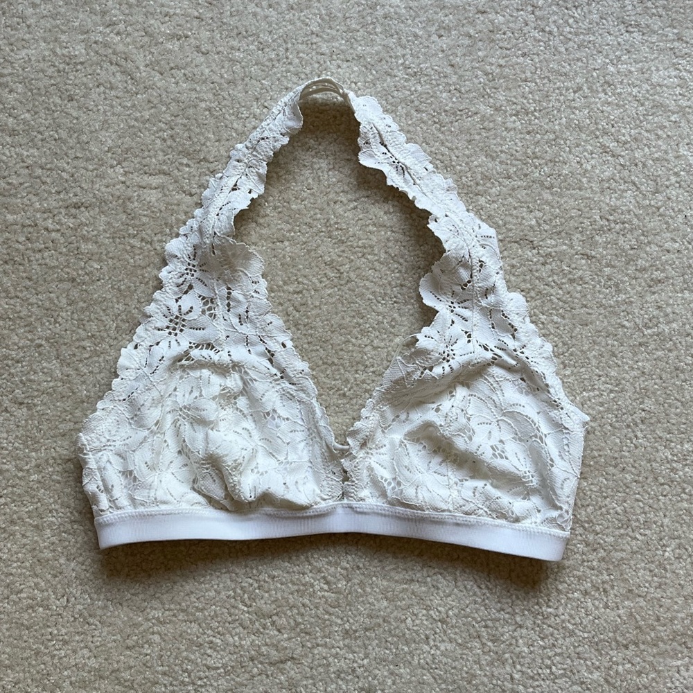 White Aerie Halter Bralette